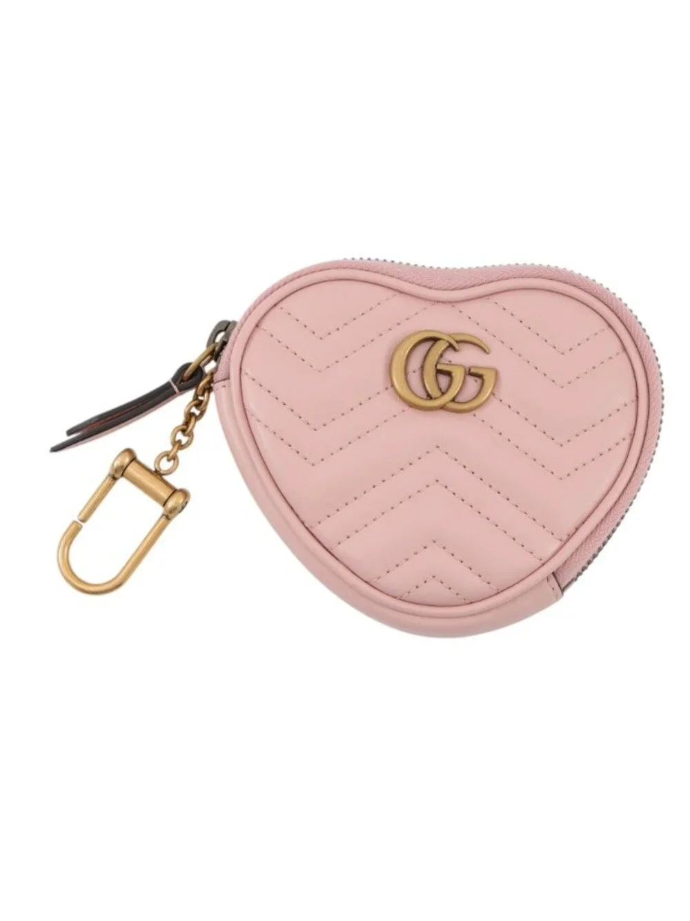 Gucci Coin Case Double Heart